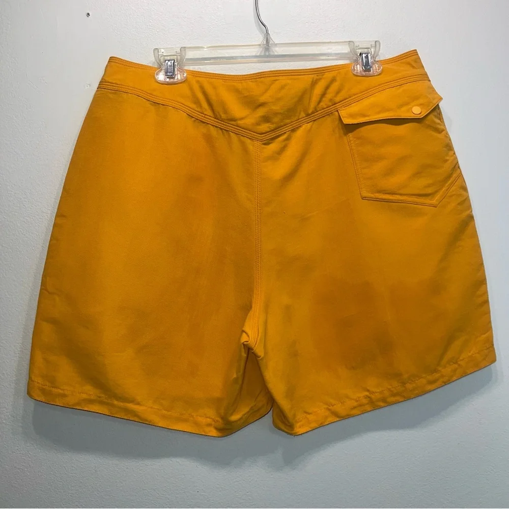Rare Patagonia Vintage Yellow Orange Board Shorts Swim Trunks Board Short Sz 35